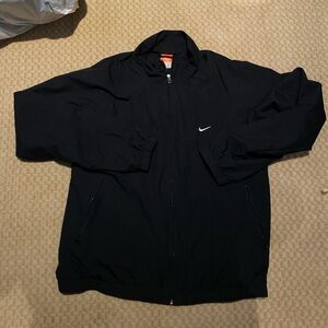 Nike The Athletic Dept Mens L Black Front Full Zip Pockets Lined Track Jacket